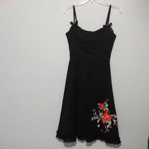 Lucky 13 Skull in Flowers Dress